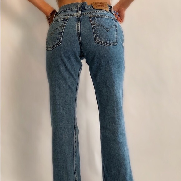 Vintage light wash low rise bootcut/flare jeans - Picture 3 of 3